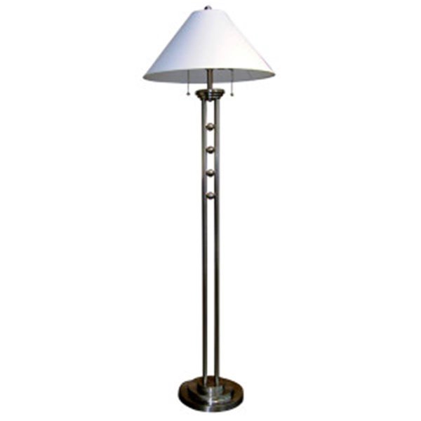 Yhior 63 in. Metal Floor Lamp Silvertone YH1610940